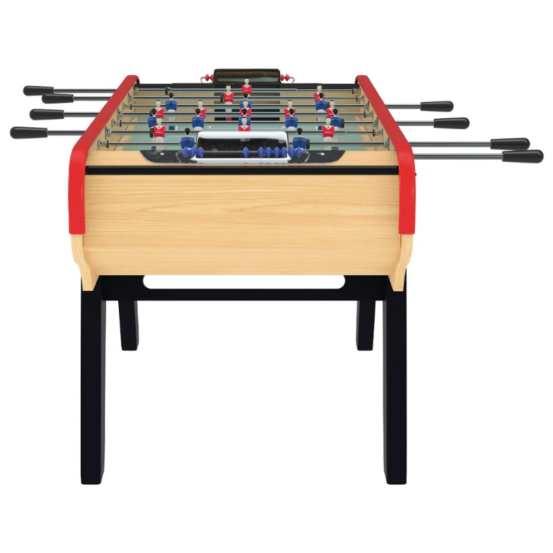 Table de Baby-foot Bistrot Rétro avec Accessoires - Balles, Manettes, Scoreurs