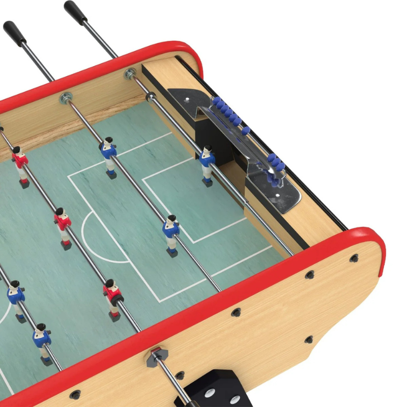 Table de Baby-foot Bistrot Rétro avec Accessoires - Balles, Manettes, Scoreurs